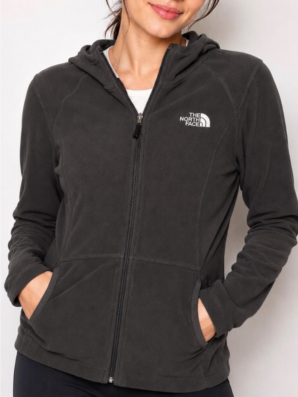 The North Face TKA 100 Hooded Fleece Jacket, size S